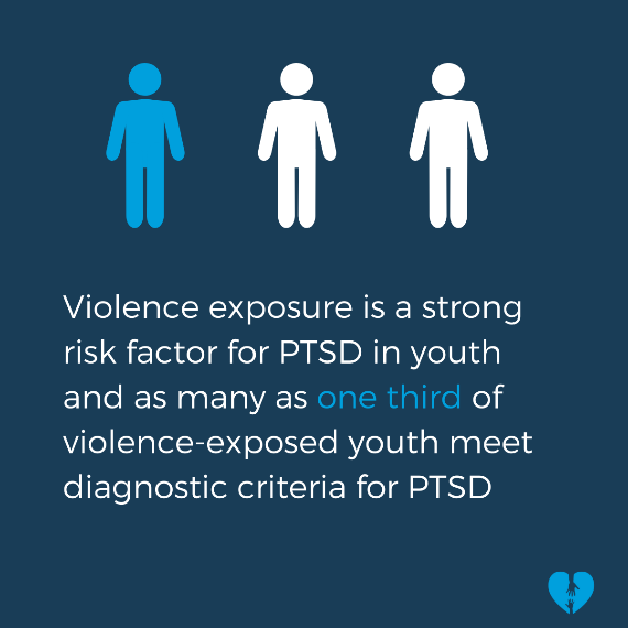 Exposure to violence is a risk factor for PTSD in children