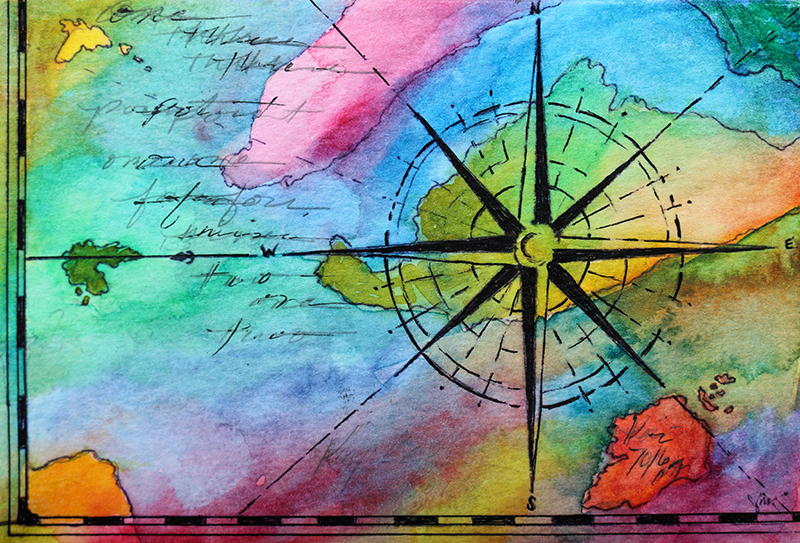finding direction after living with childhood domestic violence through art therapy