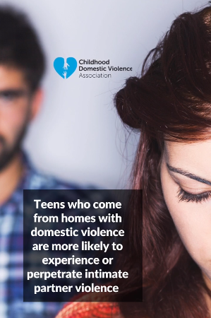 Teens who come from homes with DV are more likely to experience partner violence